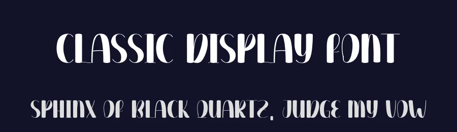 Classic Display Font by andikastudio — Display Font — thumbnail 2