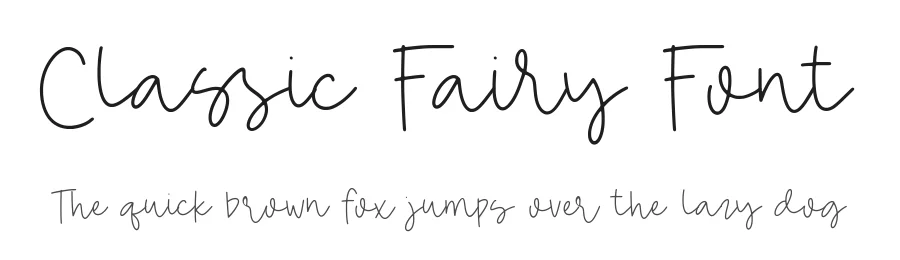 Classic Fairy Font by Timur type — Script Handwritten Font