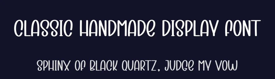 Classic Handmade Display Font by creativeletter — Display Font — thumbnail 2