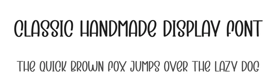 Classic Handmade Display Font by creativeletter — Display Font
