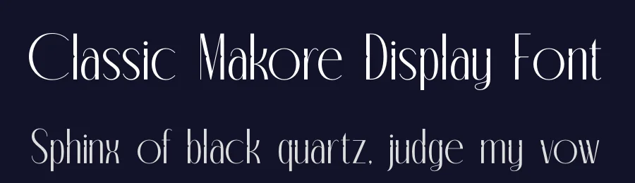 Classic Makore Display Font by timelesstype.co — Display Font — thumbnail 2