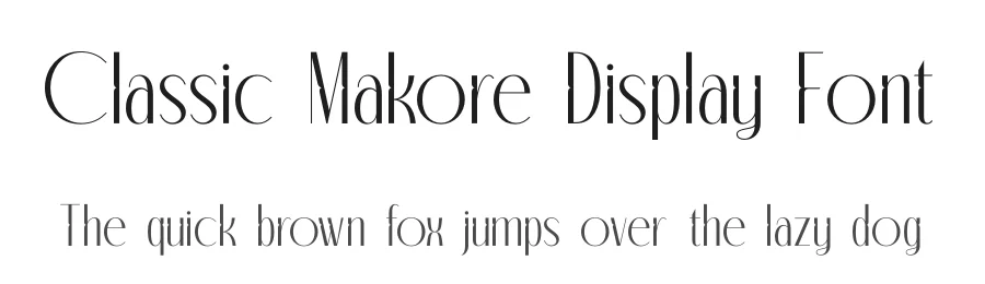 Classic Makore Display Font by timelesstype.co — Display Font