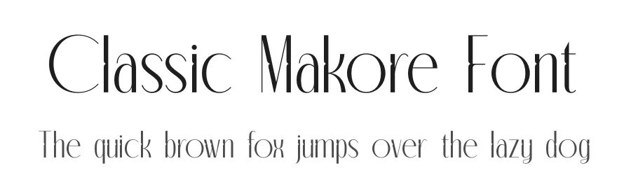Classic Makore Font by timelesstype.co — Display Font