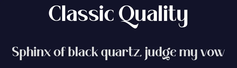 Classic Quality by MasyafiStudio — Serif Font — thumbnail 2