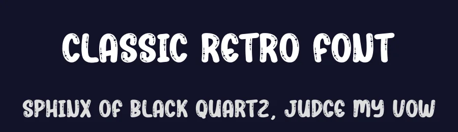 Classic Retro Font by creativeletter — Display Font — thumbnail 2