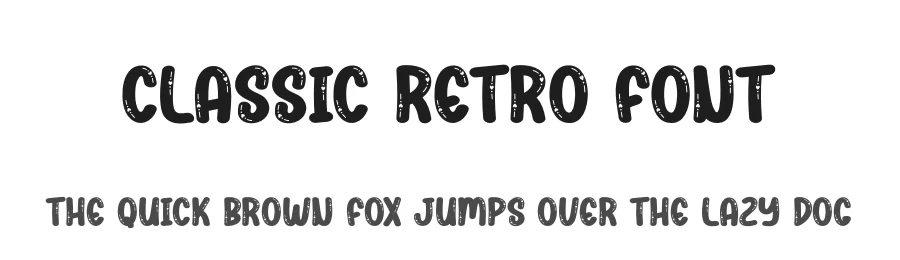 Classic Retro Font by creativeletter — Display Font