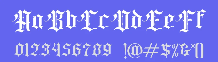 Classic Rock Band Blackletter Font by fontkong — Decorative Font — thumbnail 3