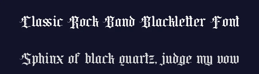 Classic Rock Band Blackletter Font by fontkong — Decorative Font — thumbnail 2