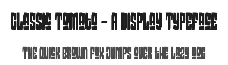 Classic Tomato – A Display Typeface by ari — Decorative Font