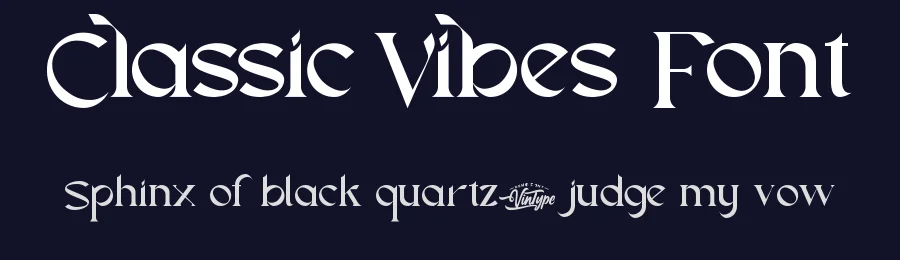 Classic Vibes Font by VinType — Display Font — thumbnail 2