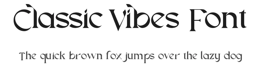 Classic Vibes Font by VinType — Display Font