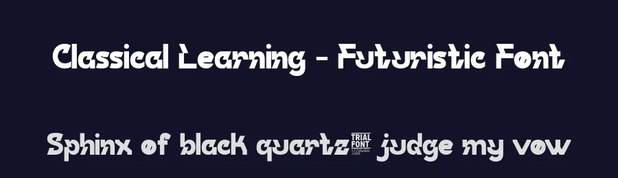Classical Learning – Futuristic Font by 177Studio — Display Font — thumbnail 2