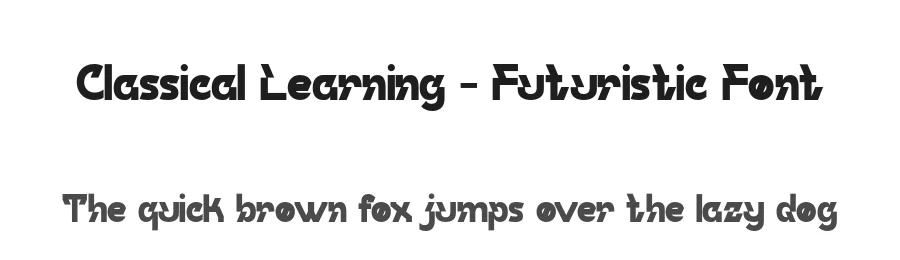 Classical Learning – Futuristic Font by 177Studio — Display Font