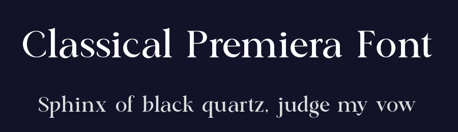 Classical Premiera Font by Zafiratype — Serif Font — thumbnail 2