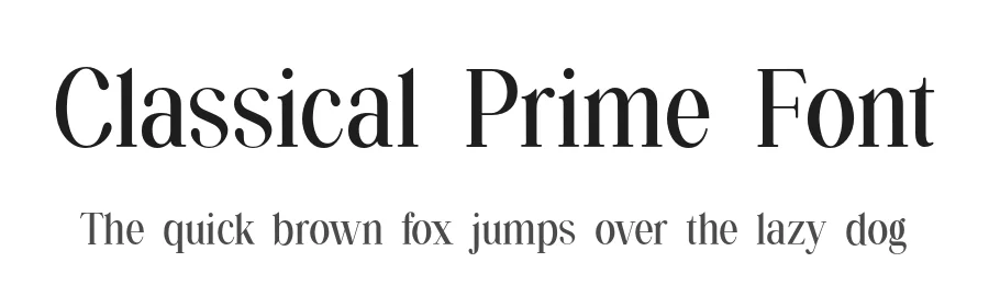 Classical Prime Font by UICreative — Serif Font