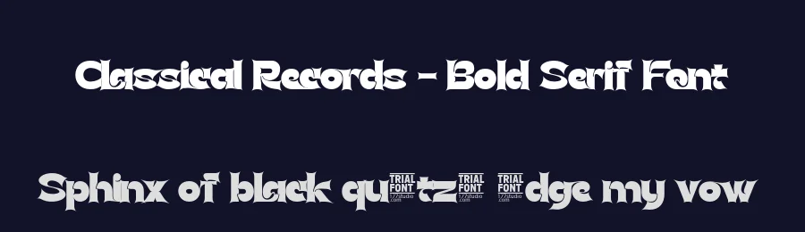Classical Records – Bold Serif Font by 177Studio — Display Font — thumbnail 2