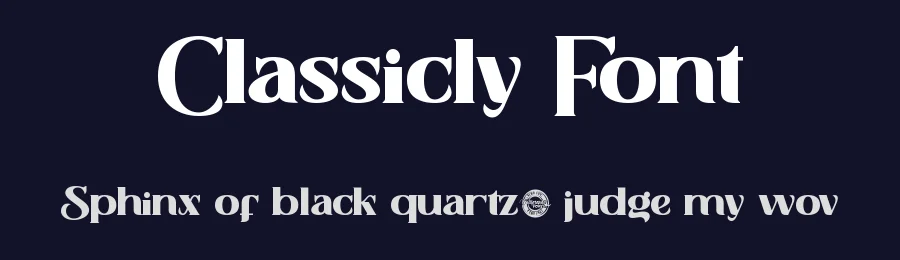 Classicly Font by CalligraphyFonts.net — Display Font — thumbnail 2