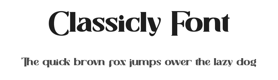 Classicly Font by CalligraphyFonts.net — Display Font