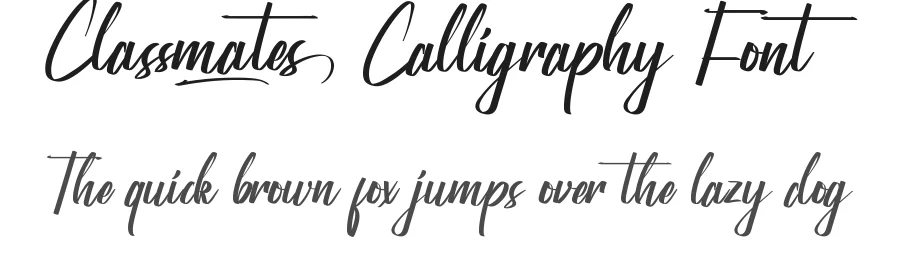 Classmates Calligraphy Font by nihstudio — Script Handwritten Font