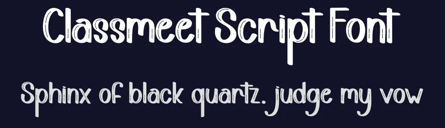 Classmeet Script Font by creativeletter — Display Font — thumbnail 2