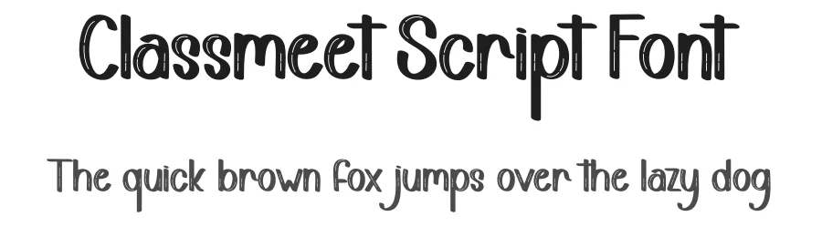 Classmeet Script Font by creativeletter — Display Font