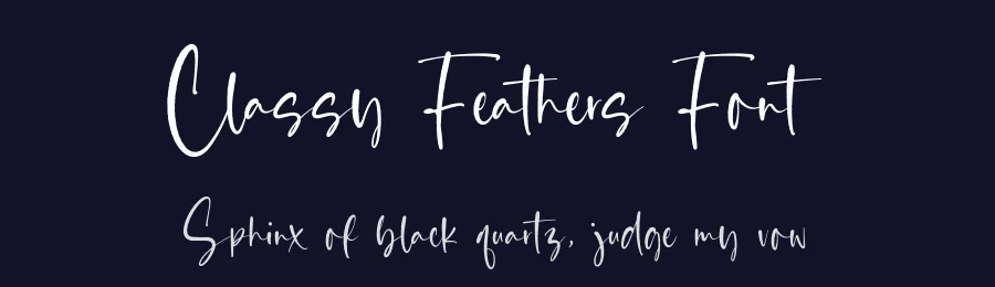 Classy Feathers Font by Timur type — Script Handwritten Font — thumbnail 2