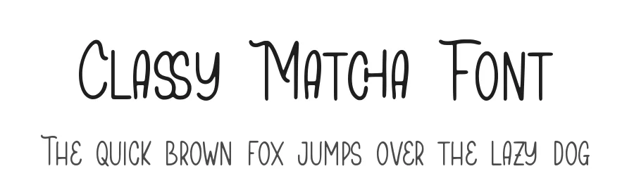 Classy Matcha Font by qwrtype — Display Font