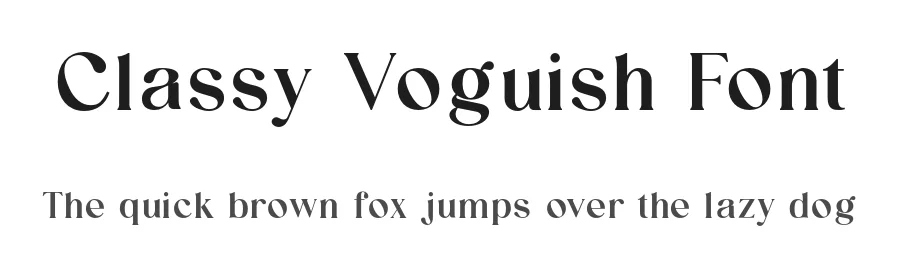 Classy Voguish Font by UICreative — Serif Font