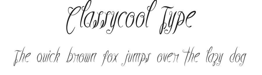 Classycool Type by IntrovArtZone ā Script Handwritten Font