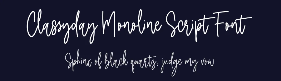 Classyday Monoline Script Font by balpirick — Decorative Font — thumbnail 2