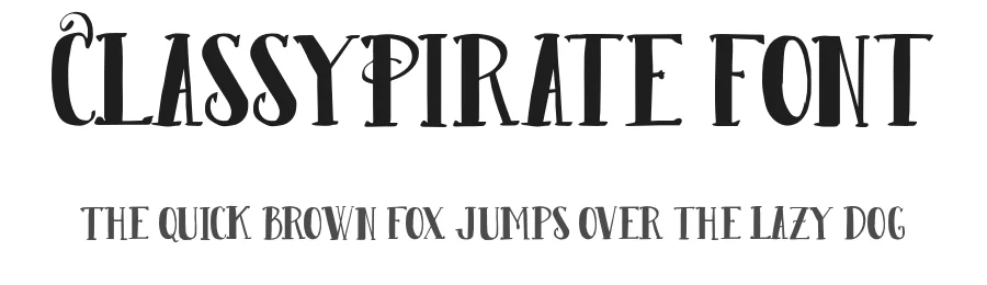 ClassyPirate font by itypeface — Blackletter Font