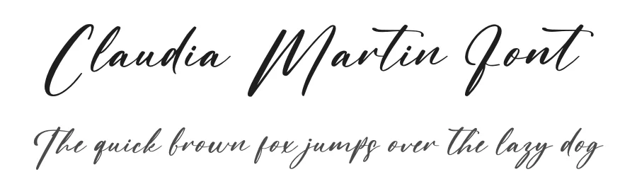 Claudia Martin Font by letterenastudios — Script Handwritten Font