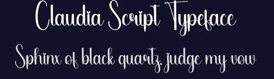 Claudia Script Typeface by creativeletter — Script Handwritten Font — thumbnail 2