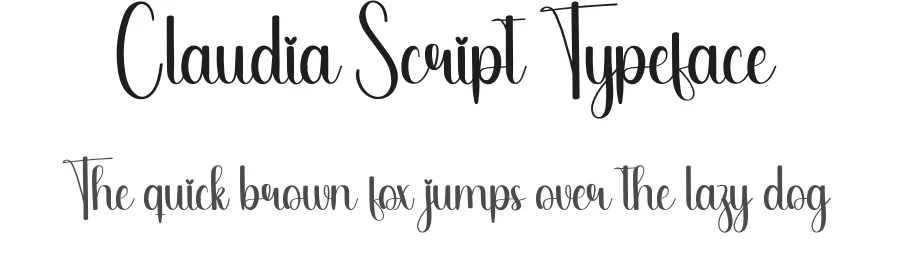 Claudia Script Typeface by creativeletter — Script Handwritten Font