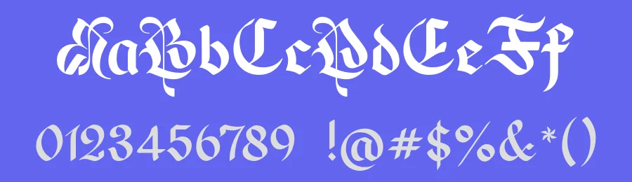 Claudore Blackletter Typeface by Krisma Graph — Blackletter Font — thumbnail 3
