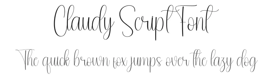 Claudy Script Font by andikastudio — Script Handwritten Font
