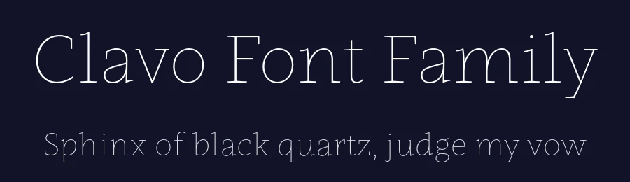 Clavo Font Family by Dada Studio — Serif Font — thumbnail 2