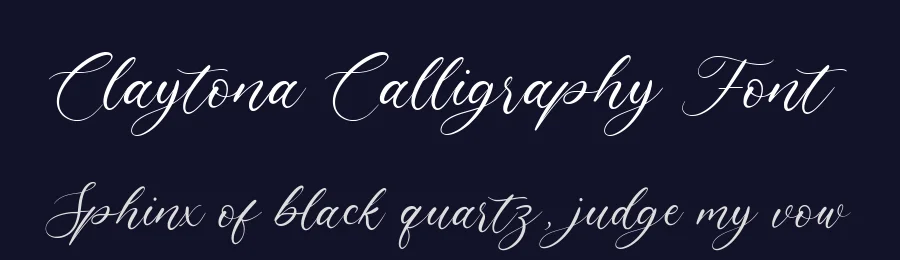 Claytona Calligraphy Font by balpirick — Script Handwritten Font — thumbnail 2