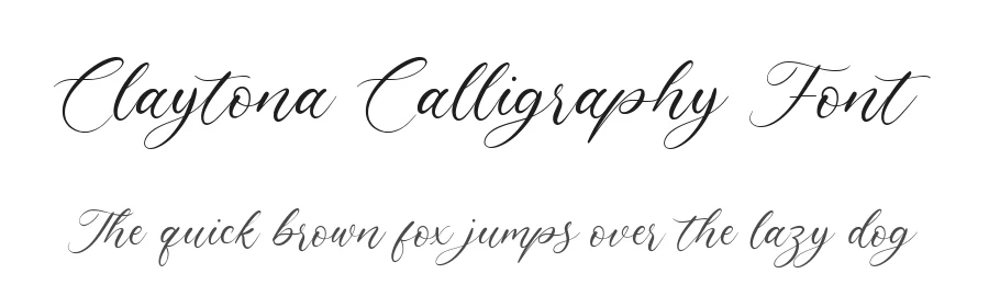 Claytona Calligraphy Font by balpirick — Script Handwritten Font