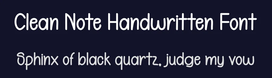 Clean Note Handwritten Font by freshtypeink — Display Font — thumbnail 2