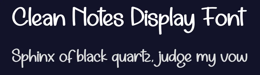 Clean Notes Display Font by andikastudio — Display Font — thumbnail 2