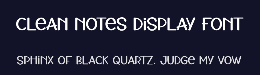 Clean Notes Display Font by andikastudio — Display Font — thumbnail 2