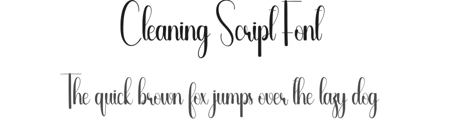 Cleaning Script Font by andikastudio — Script Handwritten Font