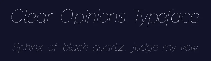Clear Opinions Typeface by Su Korkmaz — Sans Serif Font — thumbnail 2