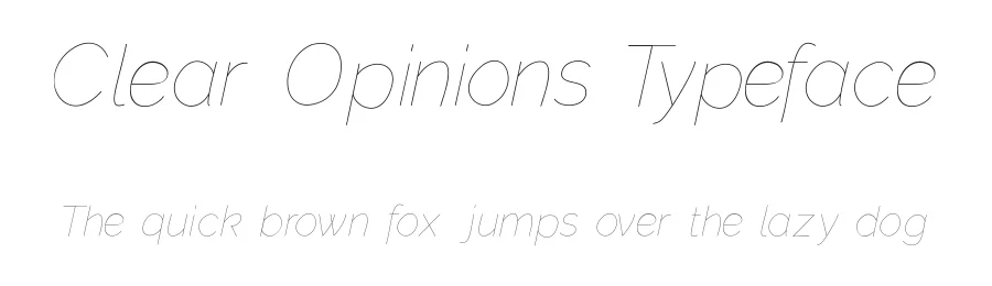 Clear Opinions Typeface by Su Korkmaz — Sans Serif Font