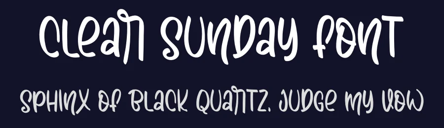 Clear Sunday Font by sugiharto1790 — Script Handwritten Font — thumbnail 2
