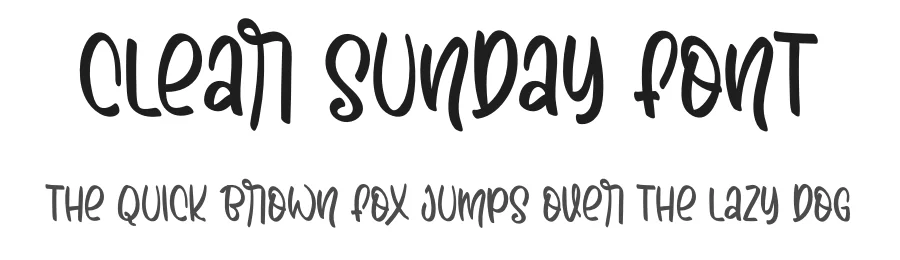 Clear Sunday Font by sugiharto1790 — Script Handwritten Font