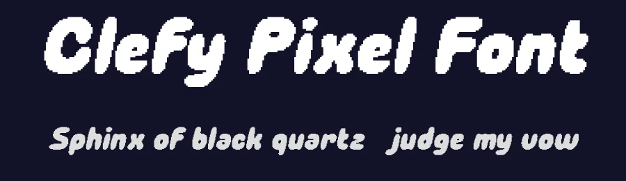 Clefy Pixel Font by craftsupplyco — Display Font — thumbnail 2