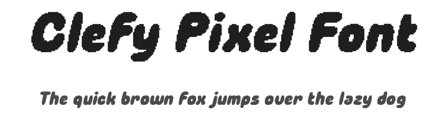 Clefy Pixel Font by craftsupplyco — Display Font