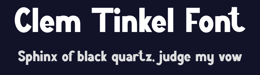 Clem Tinkel Font by Imoodev — Display Font — thumbnail 2